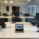 Hot desk at Quartz's New York headquarters